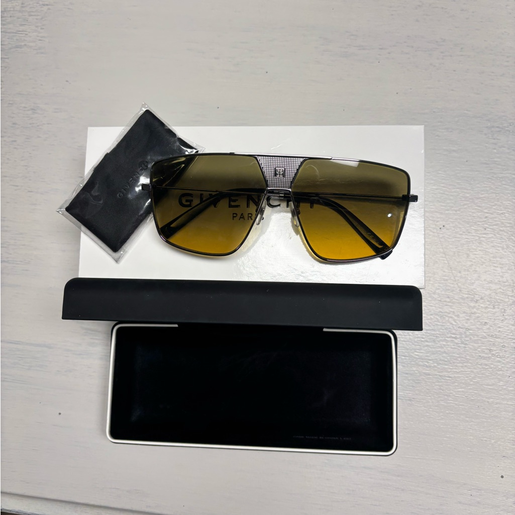 Givenchy Black And Gold Sunglasses